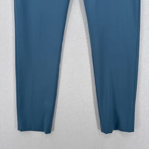 SAMSOE Pants Womens Small Blue Wool Blend Slim Tapered Trousers Pockets Career - Picture 5 of 14